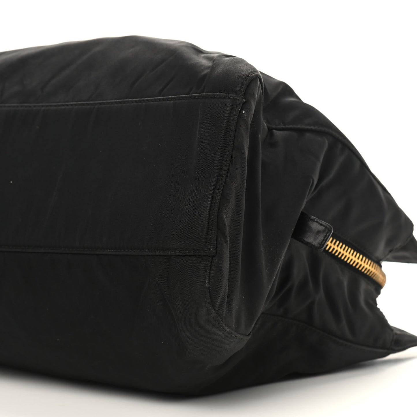 Tessuto Nylon Chain Shoulder Bag Black