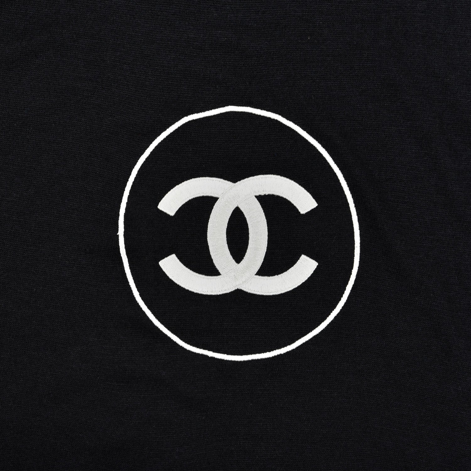 Chanel Cashmere Silk CC Scarf Black 3 of 7