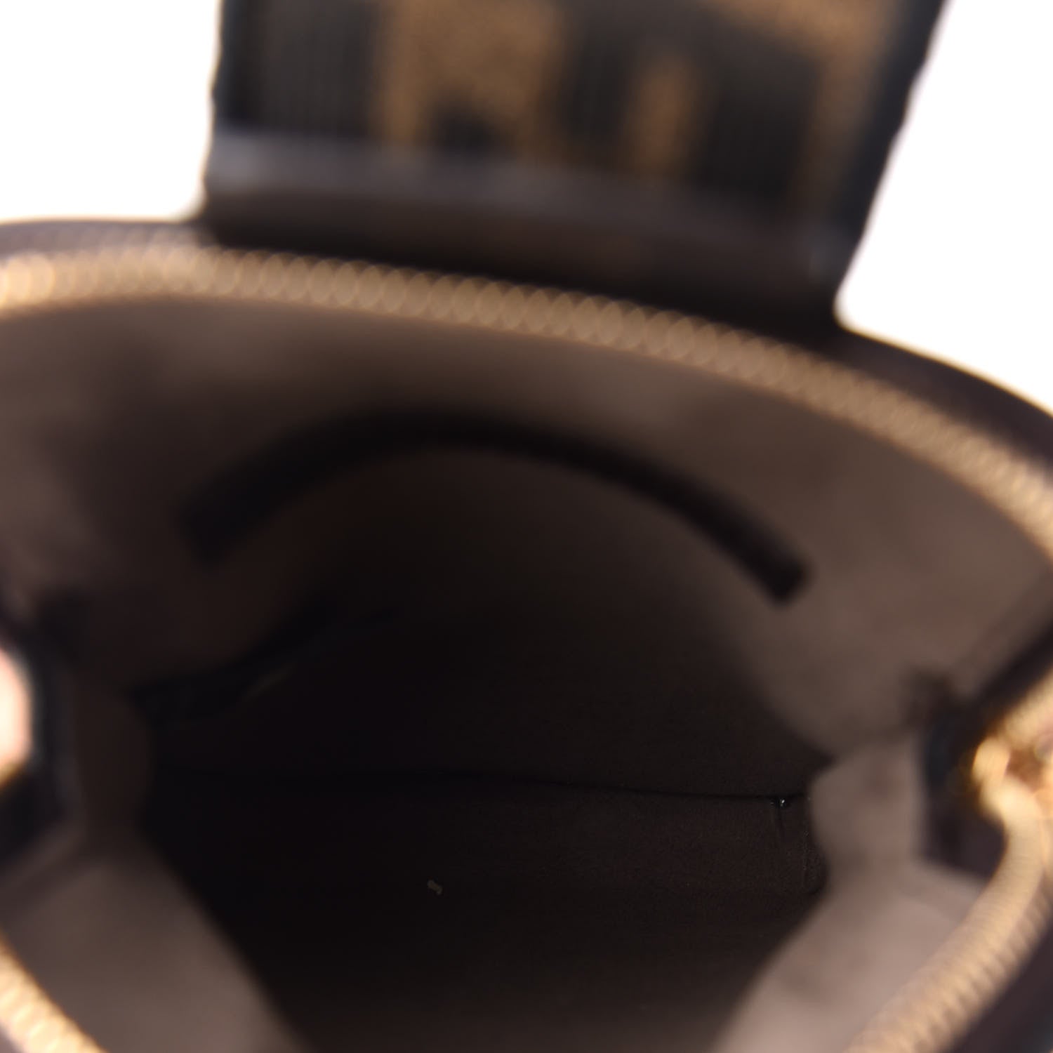 Fendi Fabric Jacquard FF 1974 Cell Pocket Strap You Tobacco Moro Black 4 of 11