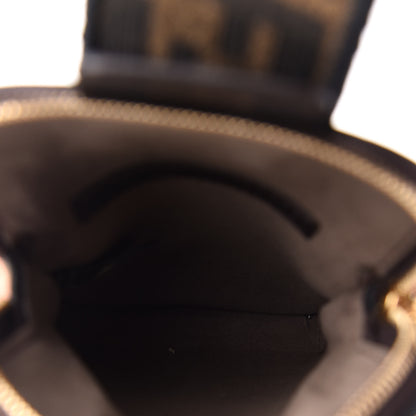Fendi Fabric Jacquard FF 1974 Cell Pocket Strap You Tobacco Moro Black 4 of 11
