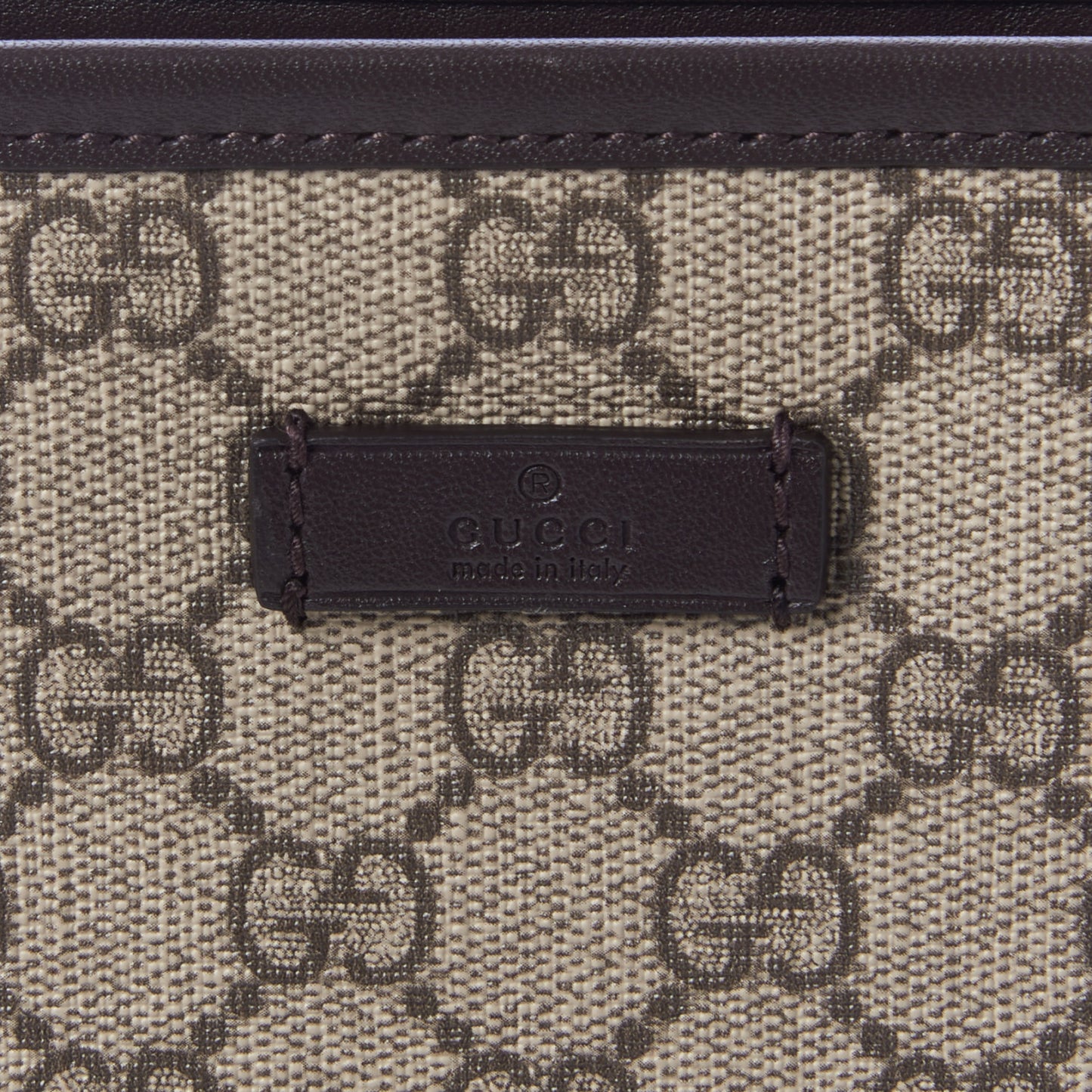 GG Plus Monogram Medium Flat Messenger Bag Dark Brown