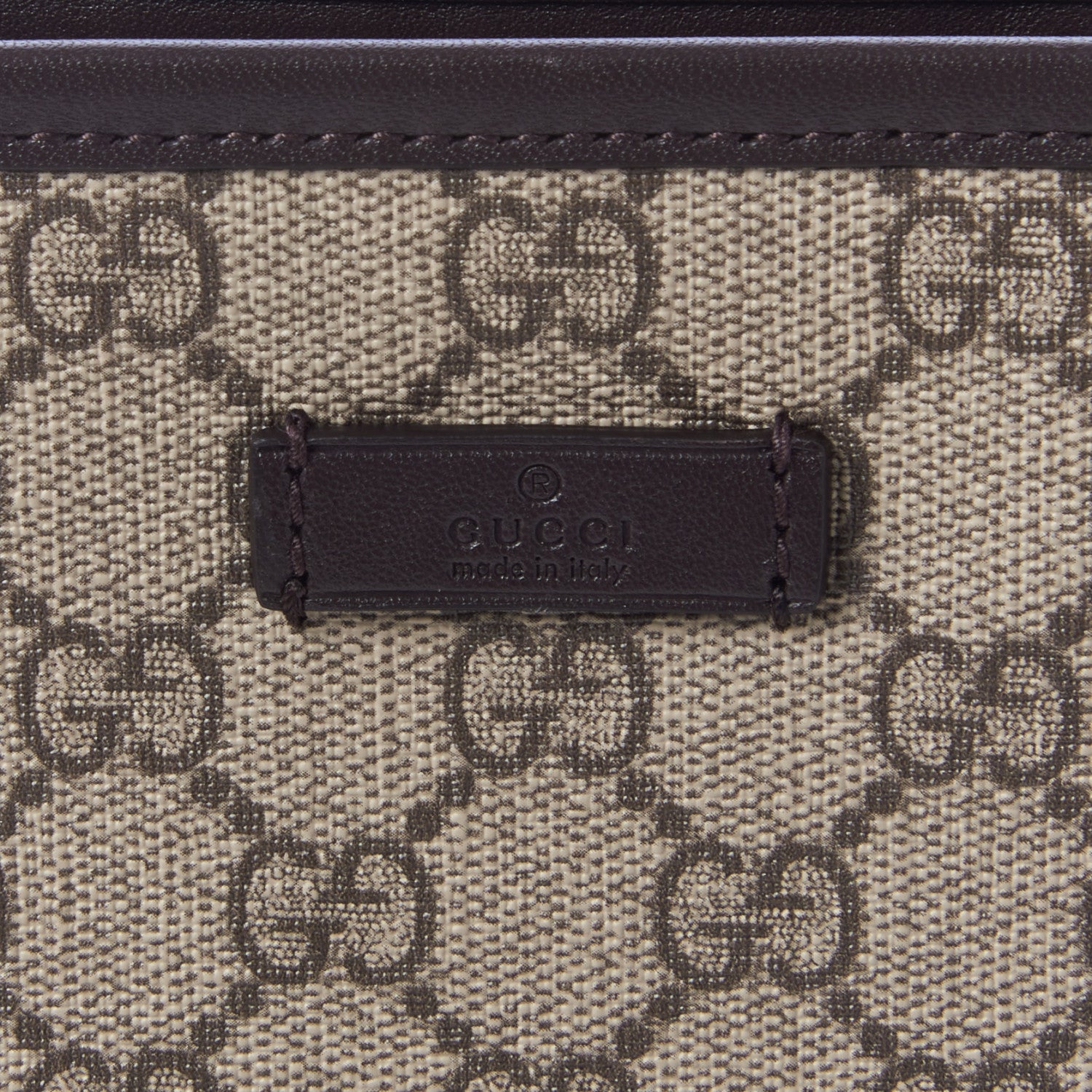 Gucci GG Plus Monogram Medium Flat Messenger Bag Dark Brown 8 of 10