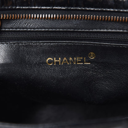 Chanel Patent Quilted CC Shoulder Bag Black 6 of 14