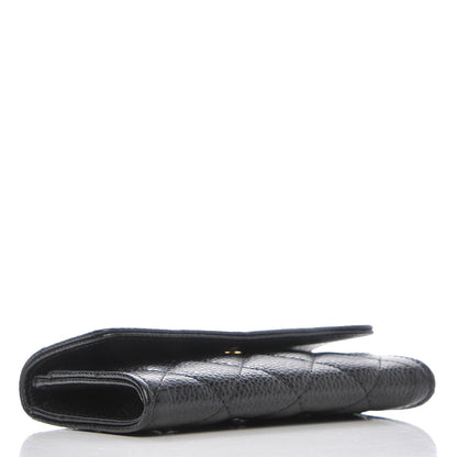 Chanel Caviar Quilted Flap Card Holder Black 4 of 9