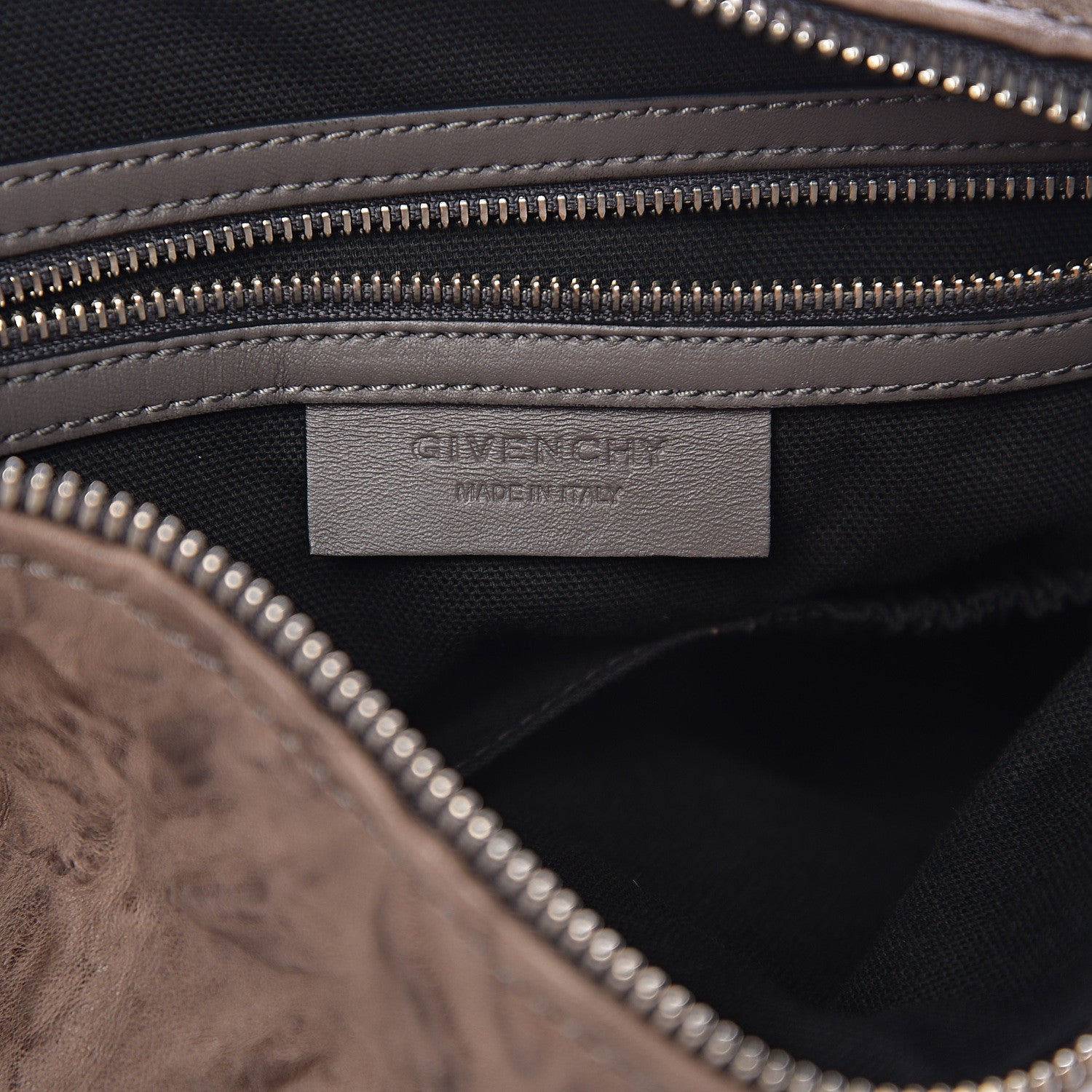 Givenchy Tumbled Sheepskin Medium Pandora Charcoal 6 of 10