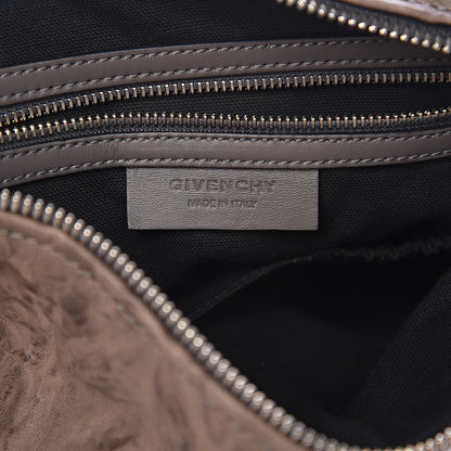 Givenchy Tumbled Sheepskin Medium Pandora Charcoal 6 of 10
