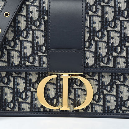 Christian Dior Oblique 30 Montaigne Flap Bag Blue 9 of 9