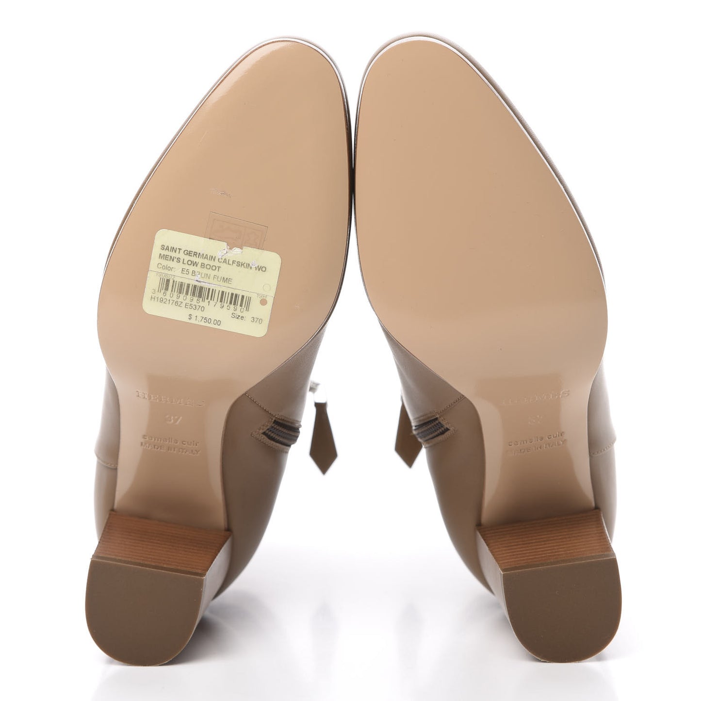 Calfskin Saint Germain Ankle Boots 37 Brun Fume