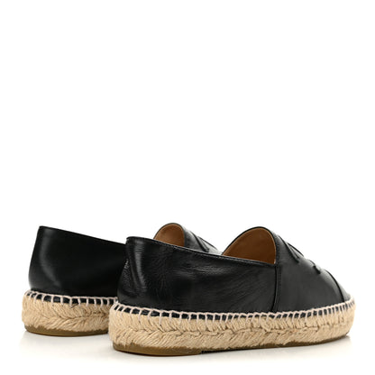 Chanel Lambskin CC Espadrilles 36 Black 5 of 11