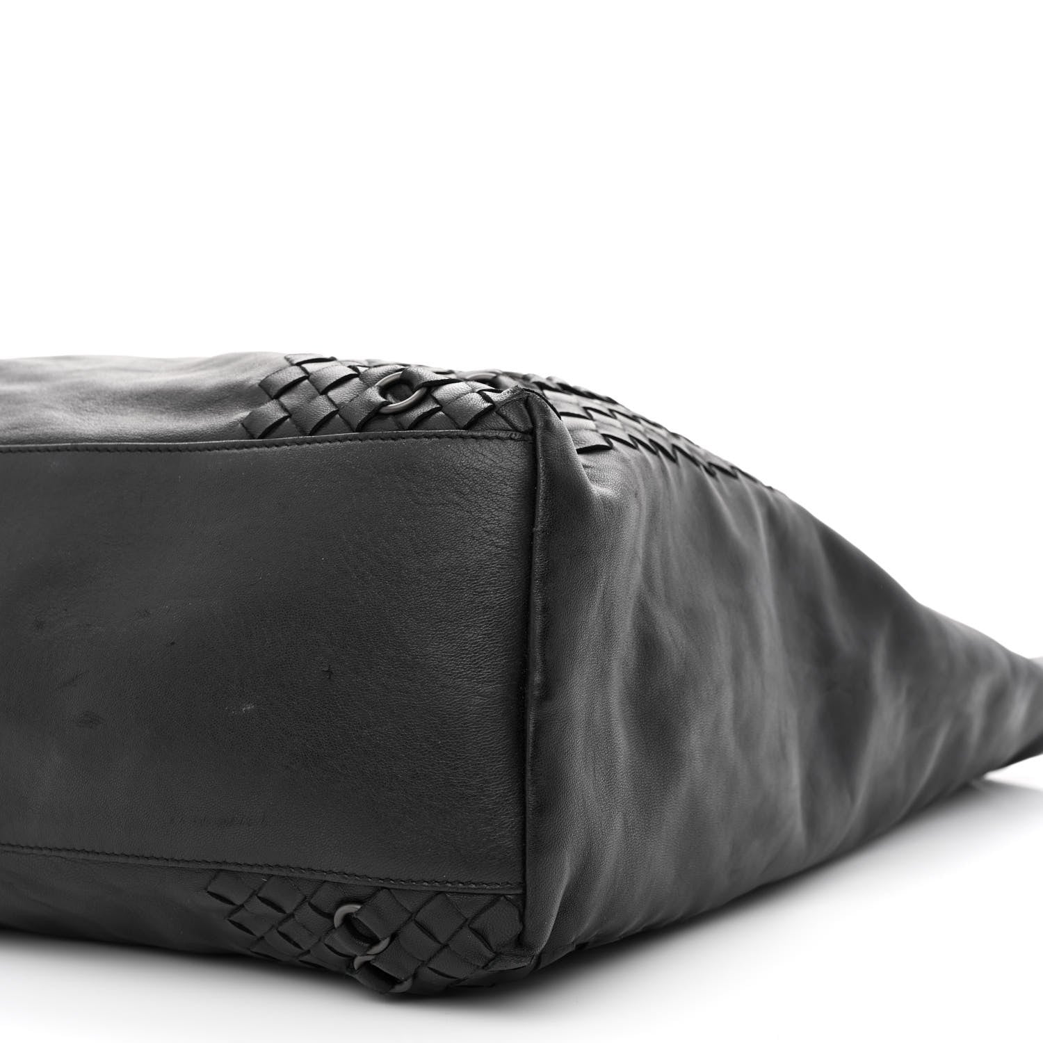 Bottega Veneta Lambskin Intrecciato Tote Black 12 of 16