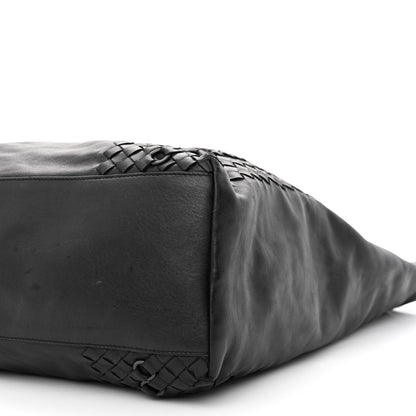 Bottega Veneta Lambskin Intrecciato Tote Black 12 of 16