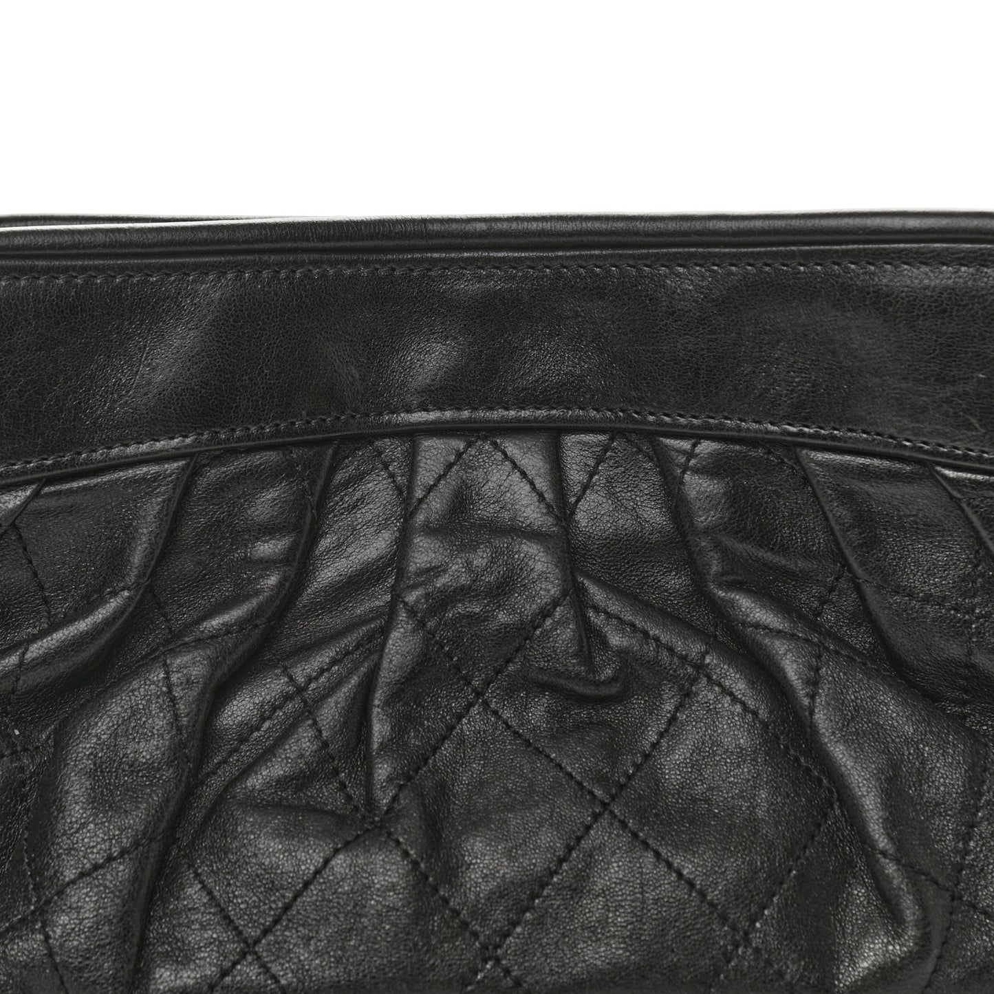 Calfskin Quilted Shoulder Bag Black