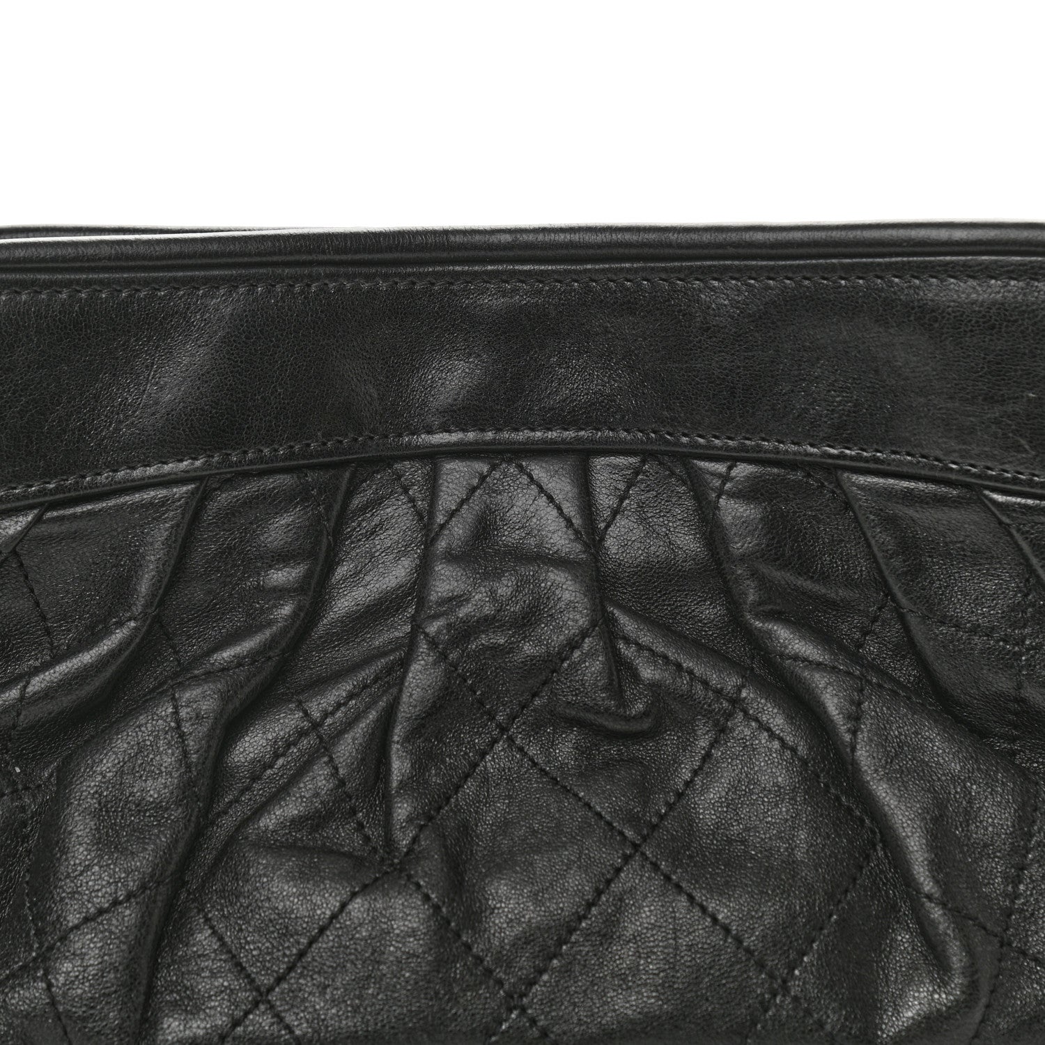 Chanel Calfskin Quilted Shoulder Bag Black 7 of 10
