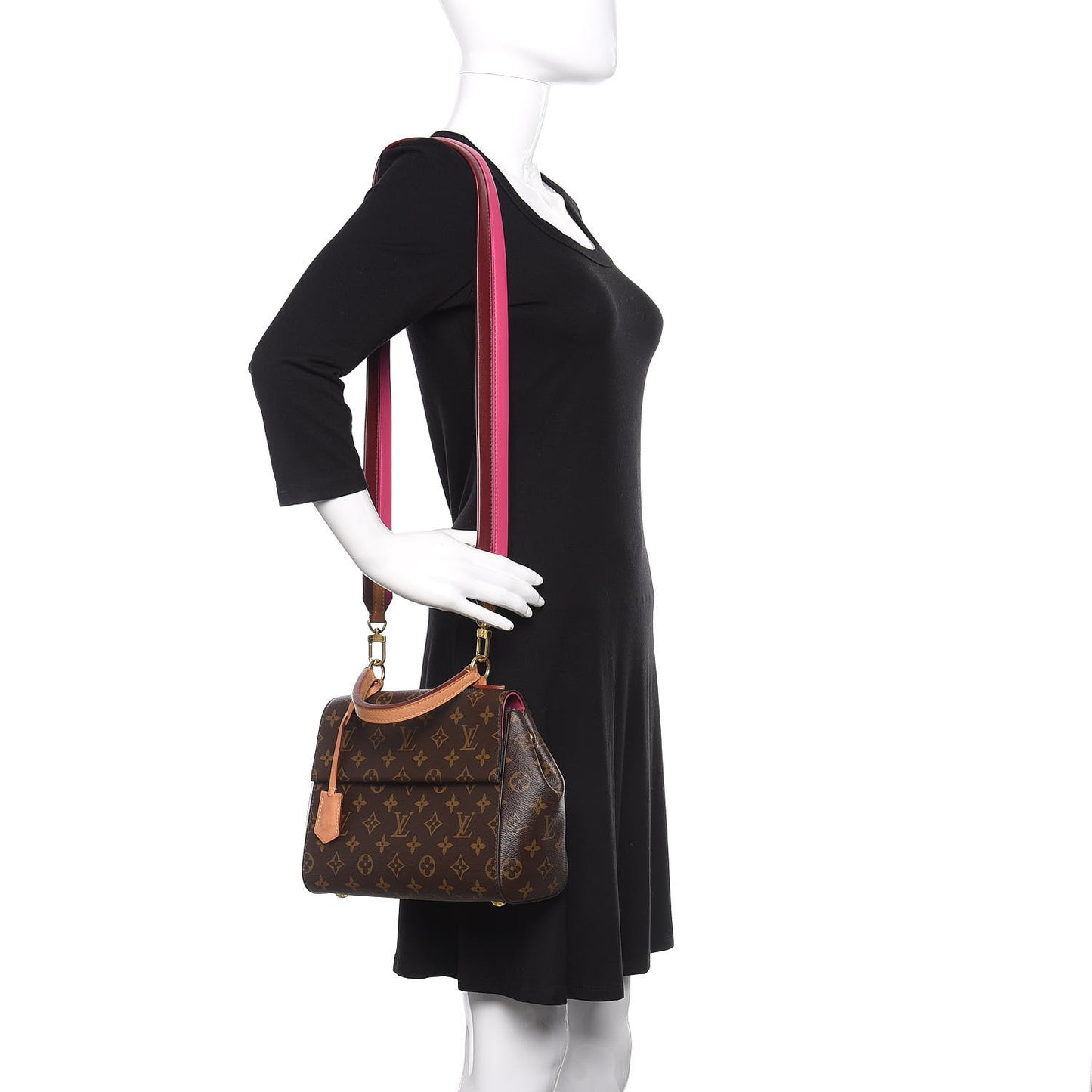 Monogram Cluny BB Bordeaux Fuchsia