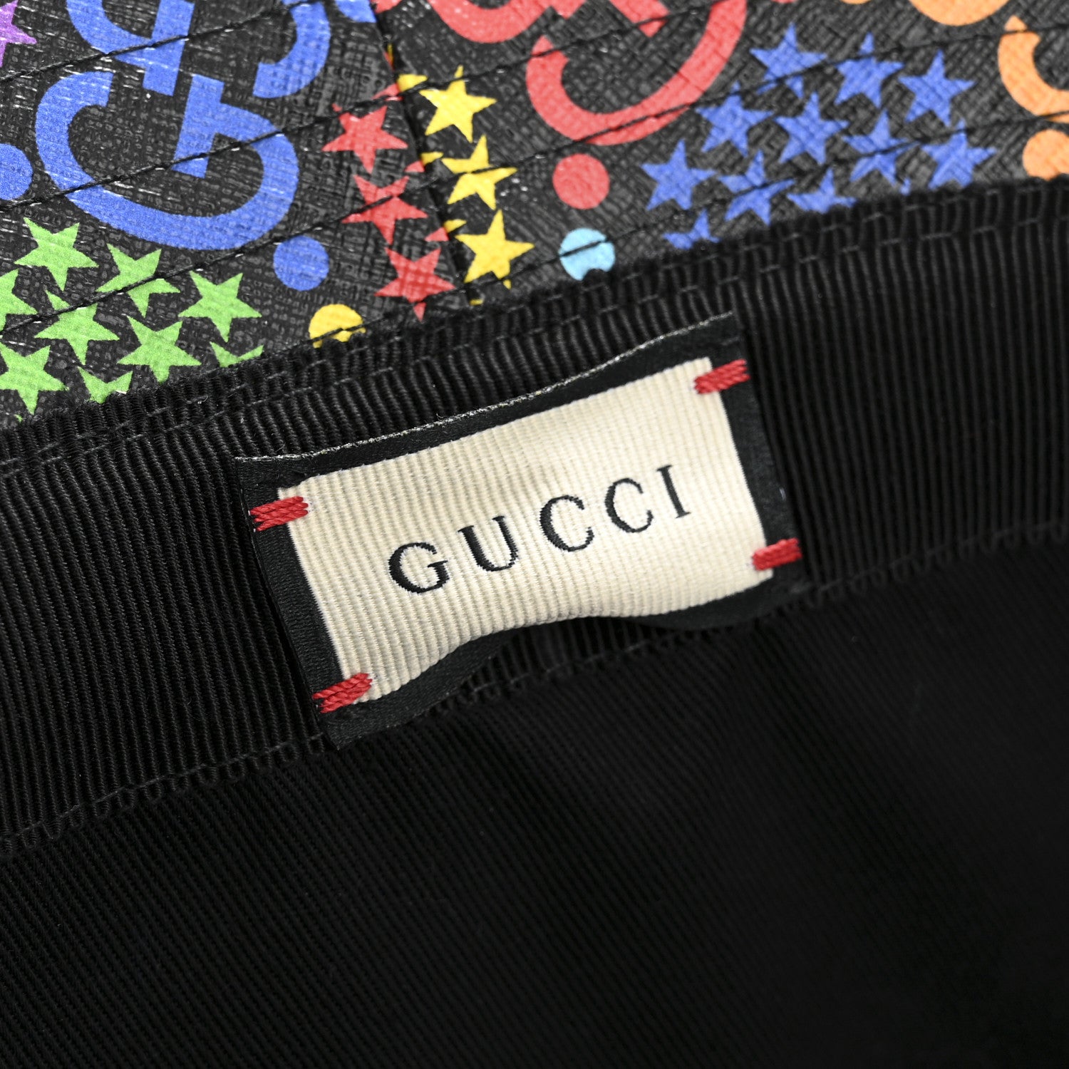 Gucci GG Supreme Monogram Psychedelic Fedora Hat M Multicolor 8 of 9