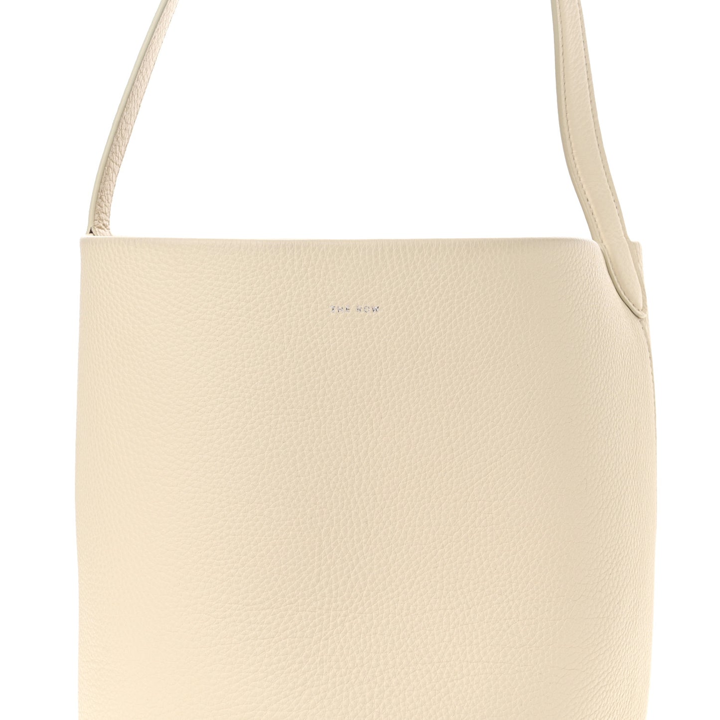 Grained Calfskin Medium N/S Park Tote Ivory