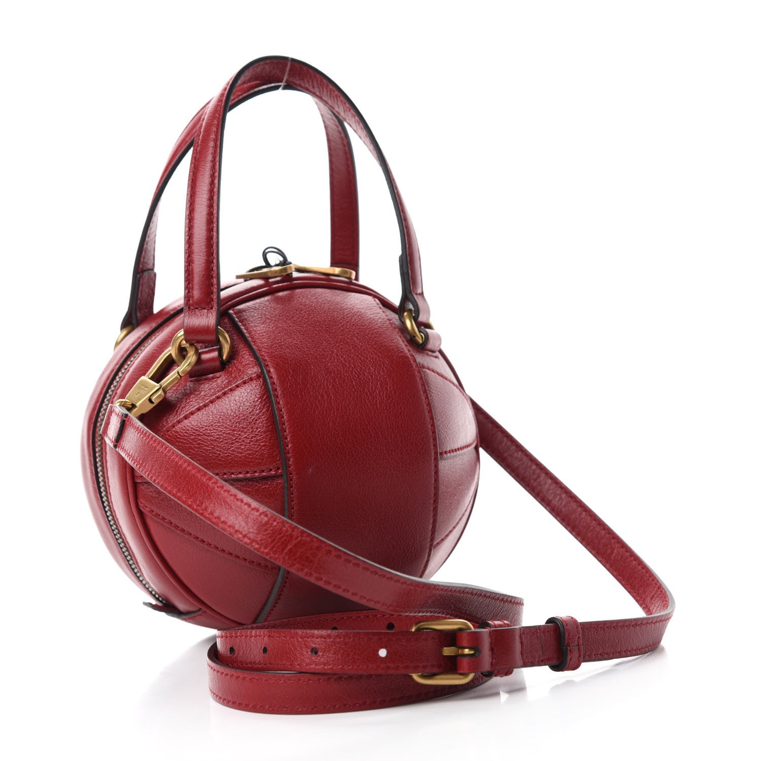 Gucci Piuma Lux Energy Mini Tifosa Basketball Shaped Shoulder Bag Romantic Cerise 3 of 10