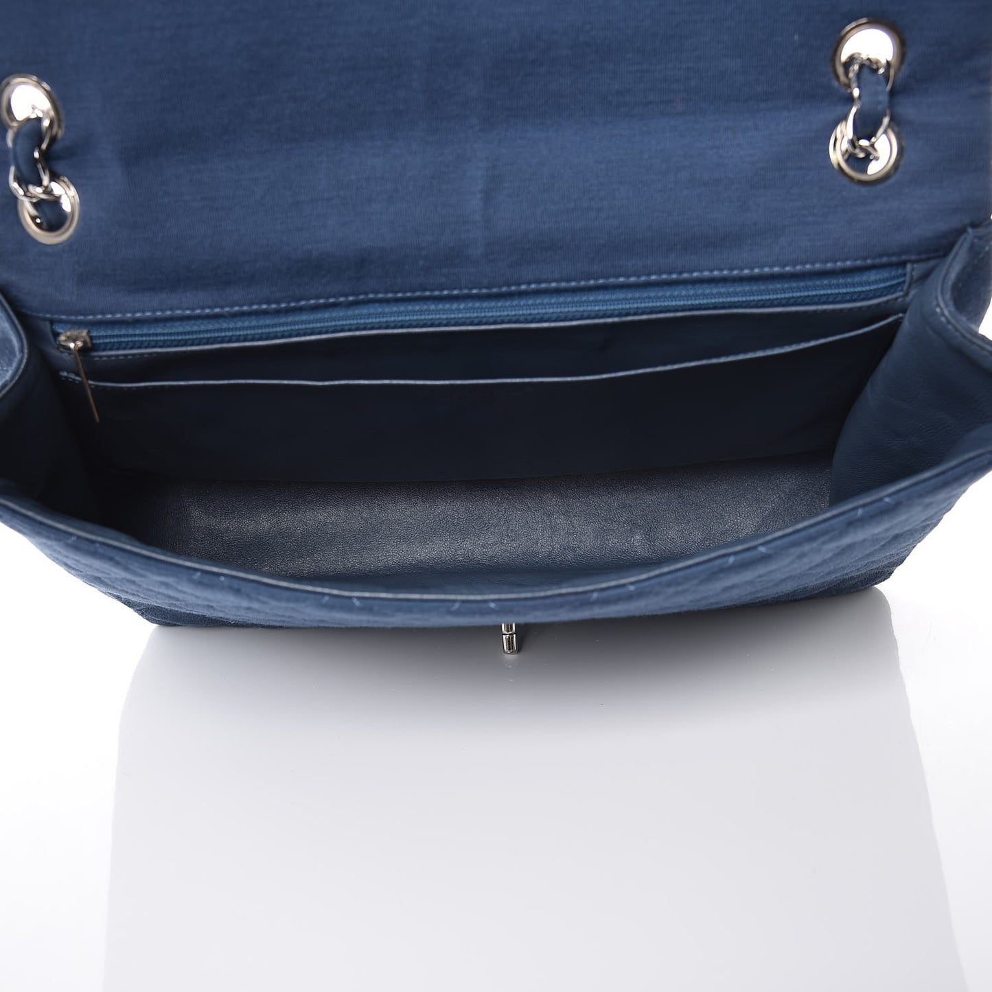 Jersey Quilted Maxi Single Flap Blue
