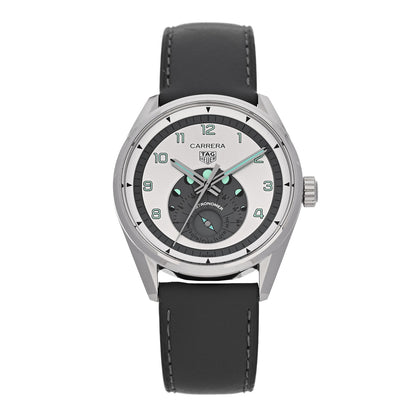 Tag Heuer Stainless Steel Calfskin 39mm Carrera Astronomer Automatic Watch Silver WBX2112 1 of 4