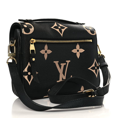Louis Vuitton Empreinte Monogram Giant Pochette Metis Black Beige 3 of 7