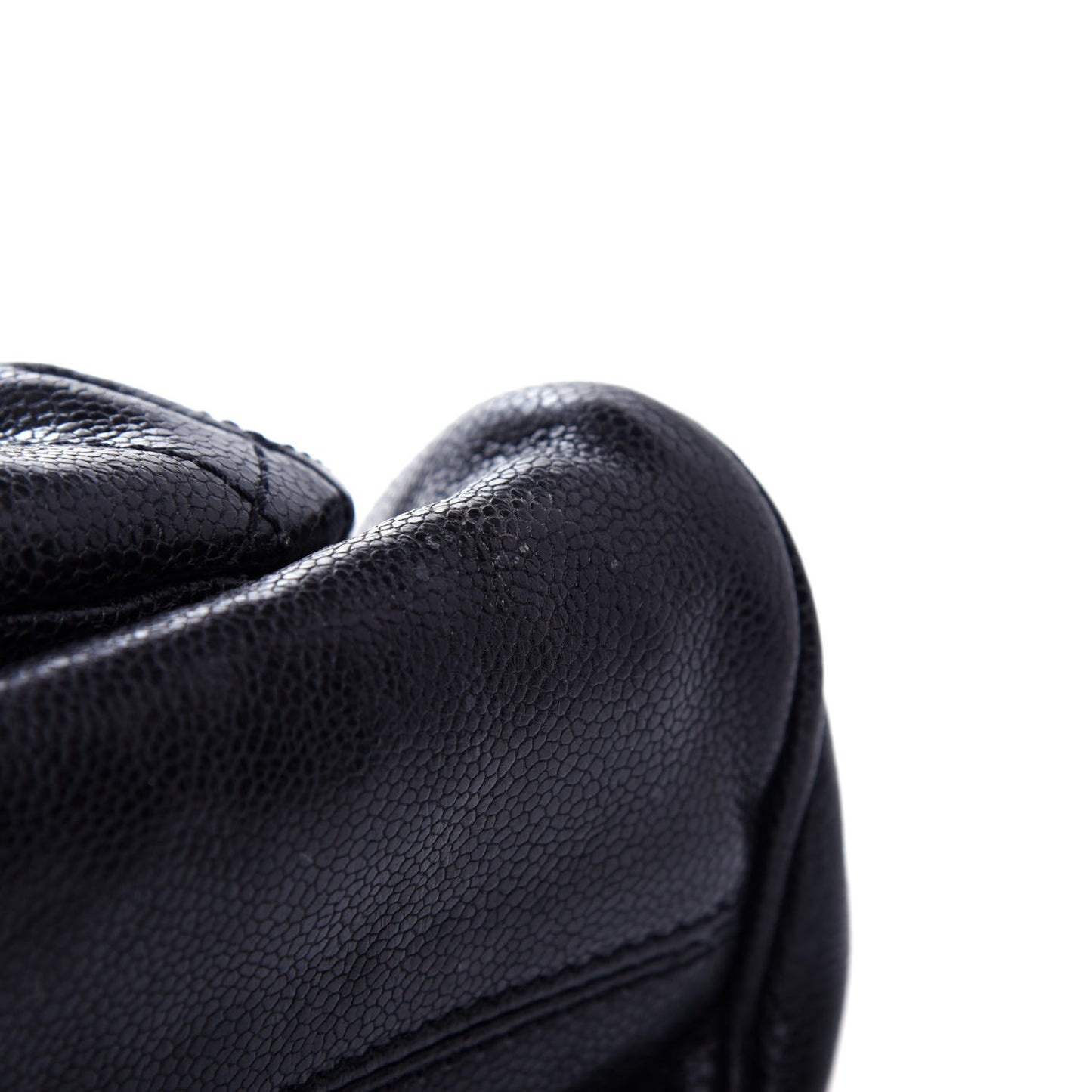 Glazed Caviar Large Pocket In The City Tote Black