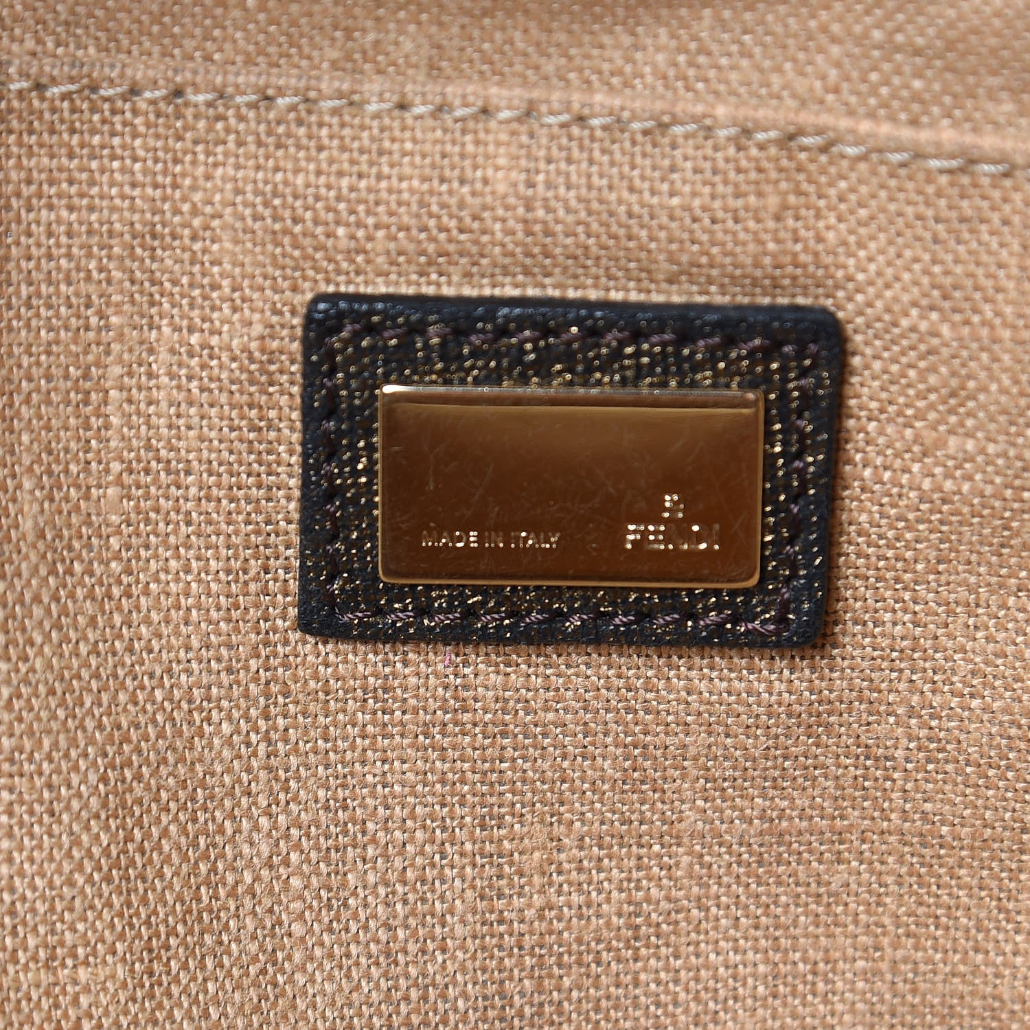 Fendi Zucca Goatskin Spy Bowler Tobacco Bronzo 6 of 10