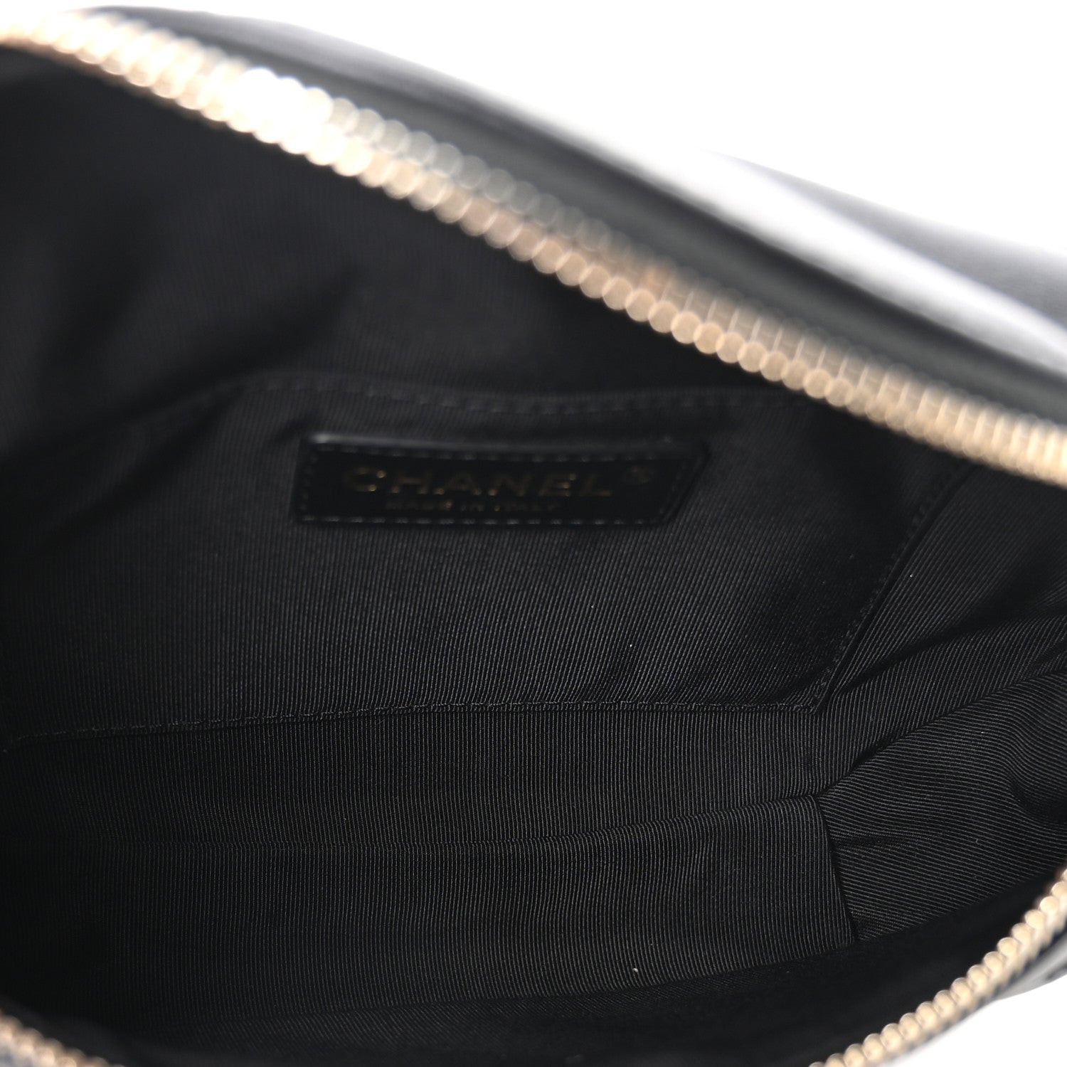 Chanel Lambskin Quilted Waist Bag Fanny Pack Black 5 of 10