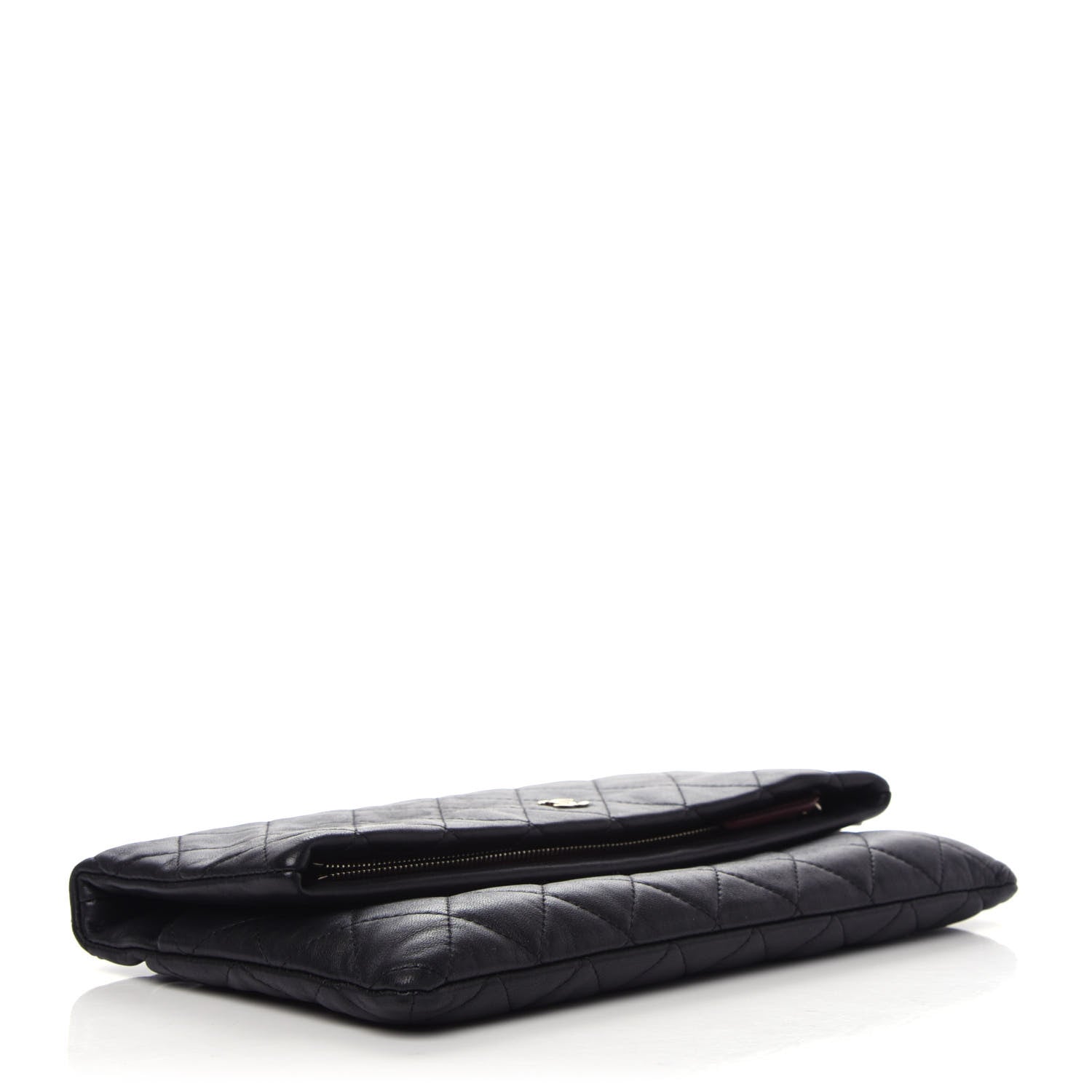 Chanel Lambskin Quilted CC Beauty Clutch Black 3 of 9