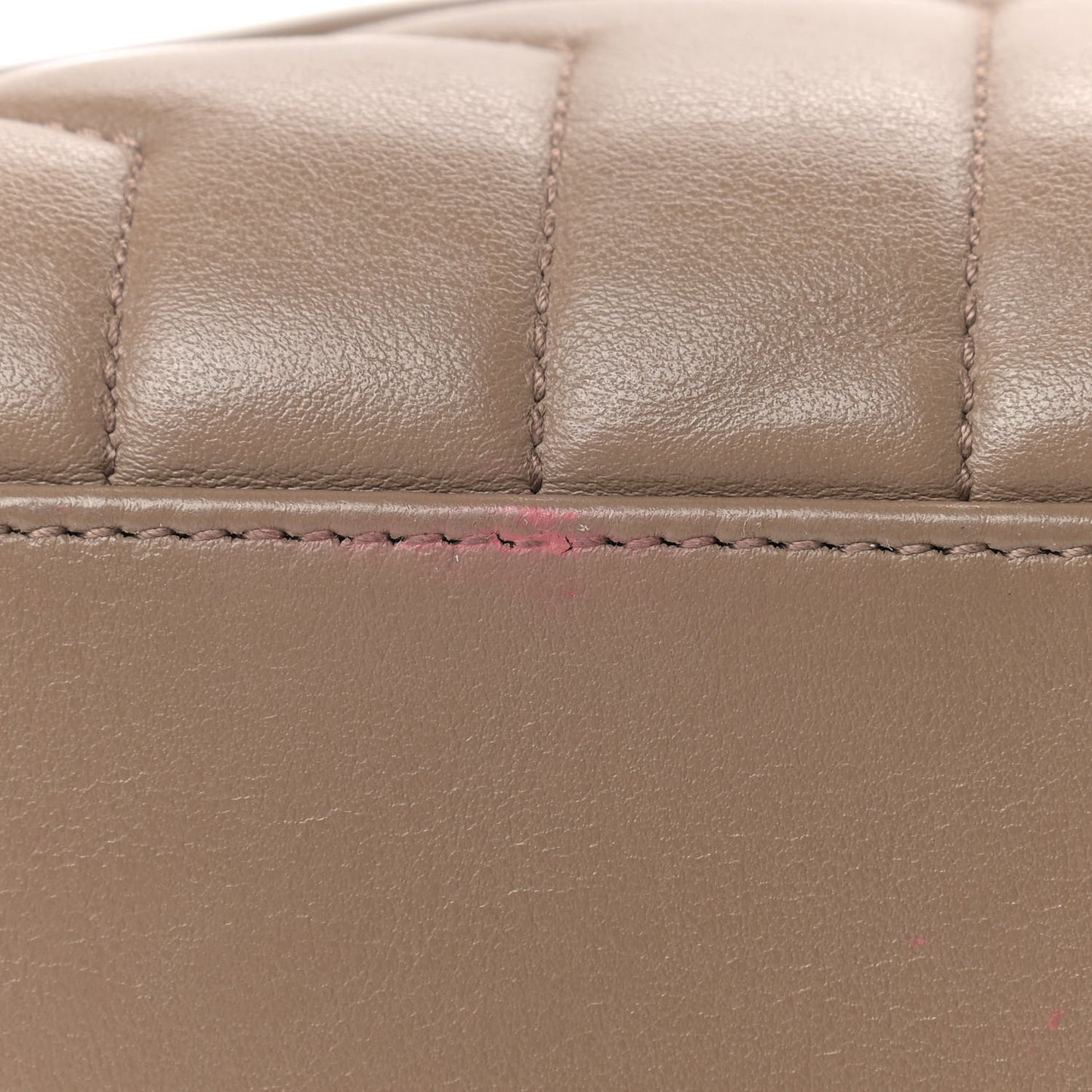 Calfskin Y Quilted Monogram Medium Loulou Chain Satchel Light Brown