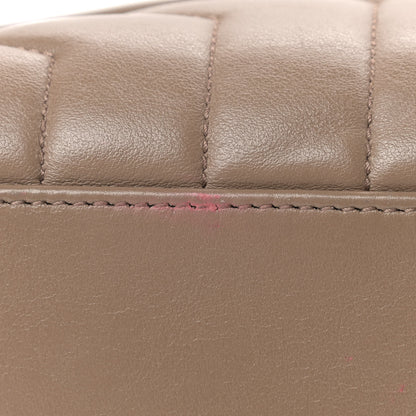 Saint Laurent Calfskin Y Quilted Monogram Medium Loulou Chain Satchel Light Brown 11 of 12