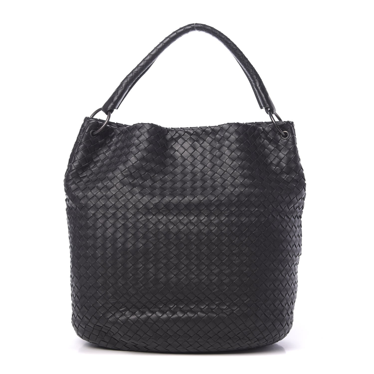 Bottega Veneta Nappa Intrecciato Bucket Bag Black 1 of 11
