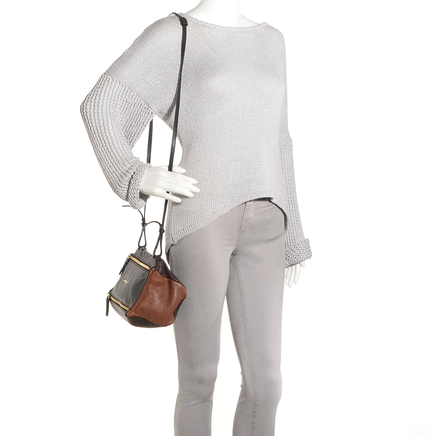 Givenchy Sugar Goatskin Colorblock Mini Pandora 2 of 9