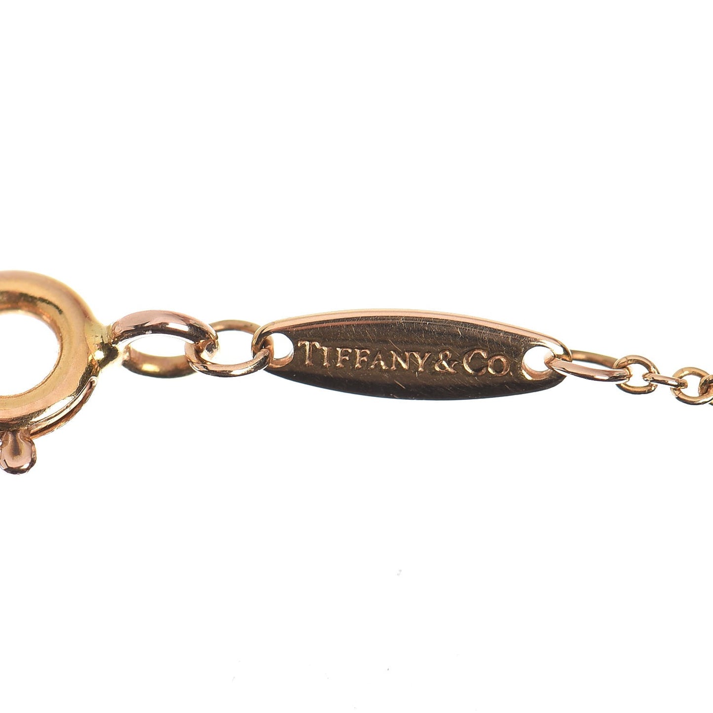 18K Yellow Gold Diamond .19ct Elsa Peretti Diamonds by the Yard Pendant Necklace