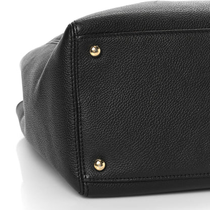 Chanel Calfskin Cerf Executive Shopper Tote Black 8 of 11