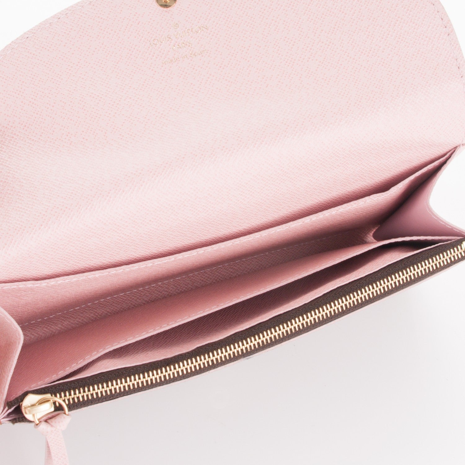 Louis Vuitton Damier Ebene Caissa Wallet Rose Ballerine 5 of 7