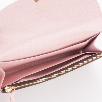 Louis Vuitton Damier Ebene Caissa Wallet Rose Ballerine 5 of 7
