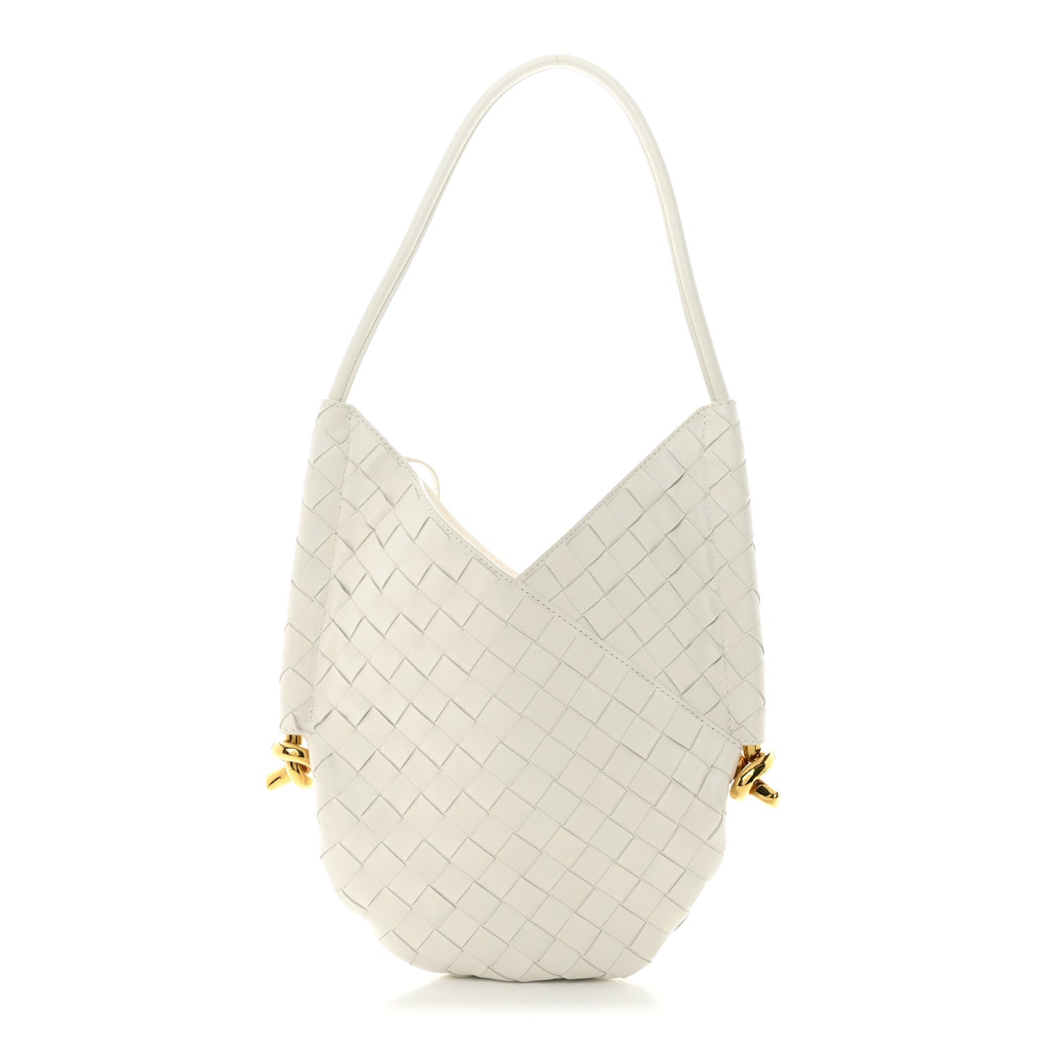 Bottega Veneta Nappa Intrecciato Small Solstice Hobo White 1 of 12