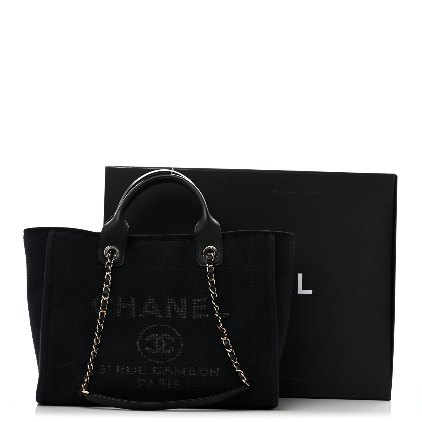 Mixed Fibers Small Deauville Tote Black
