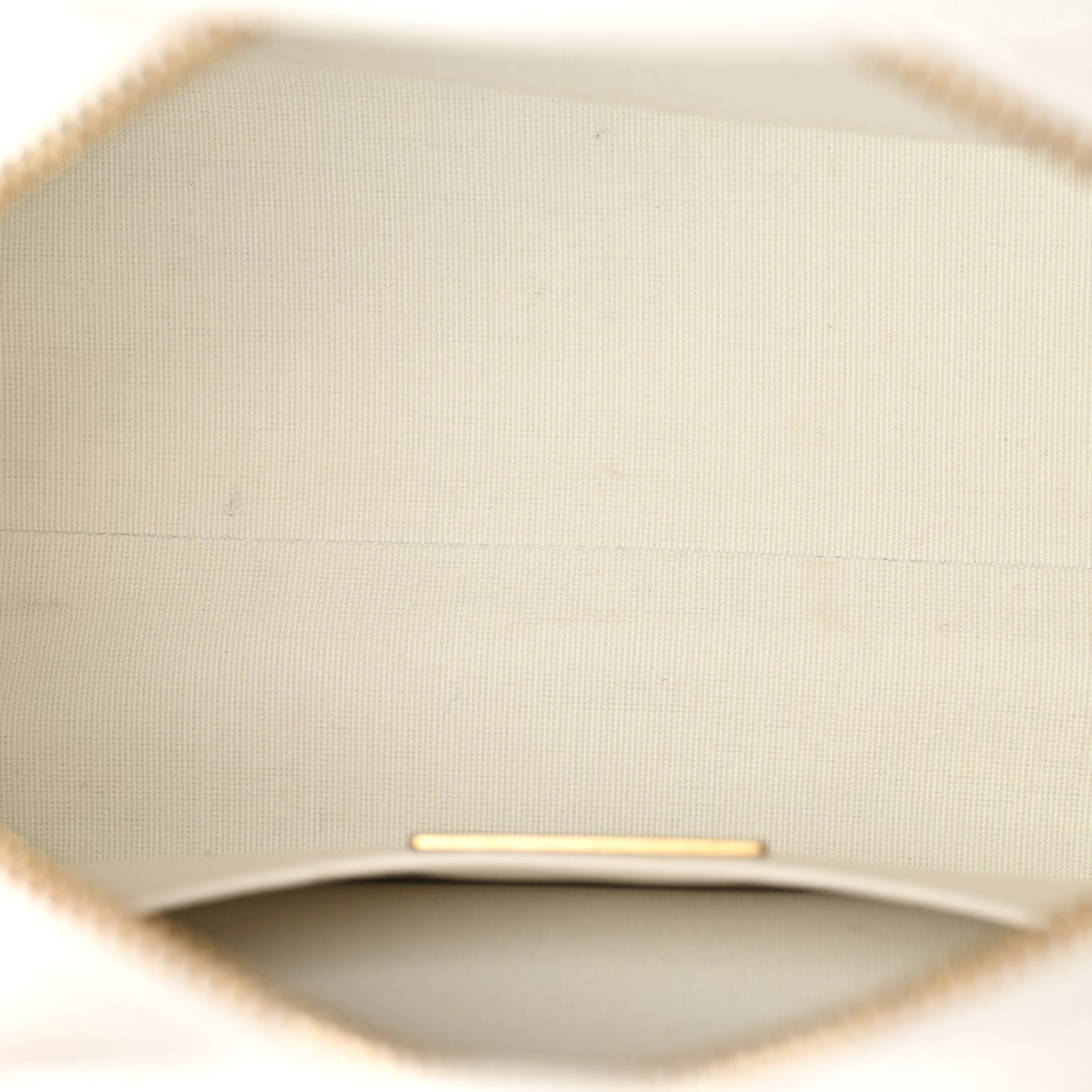 Caviar Quilted Small Bowling Bag White