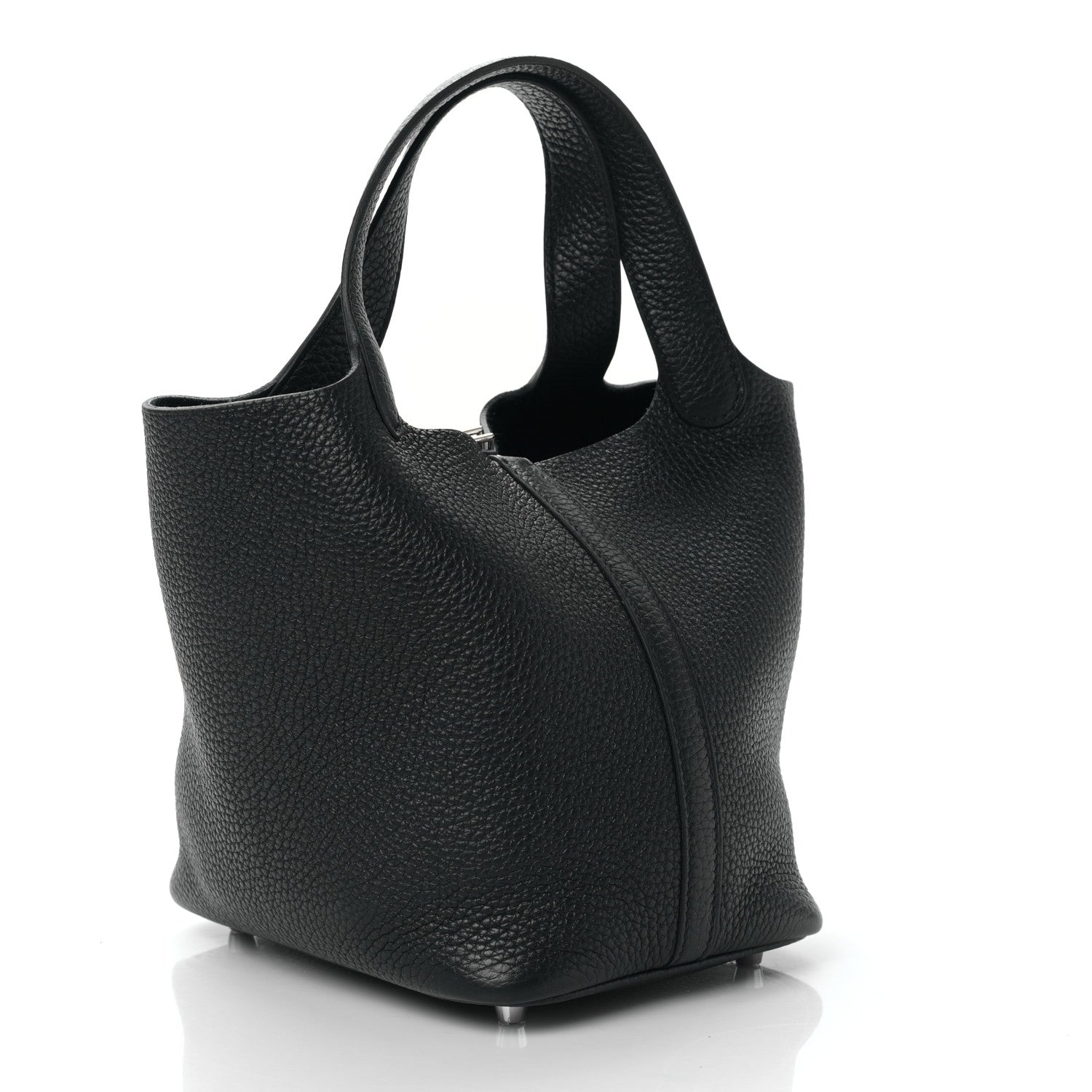 Hermes Taurillon Clemence Picotin Lock 18 PM Black 3 of 8