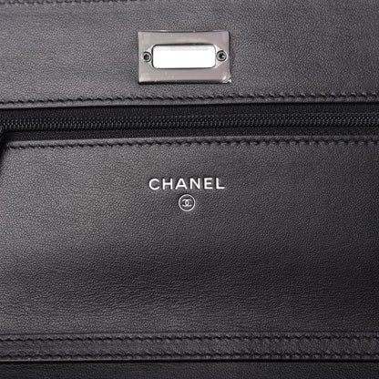 Chanel Aged Calfskin Quilted Reissue Wallet On Chain WOC So Black 8 of 10