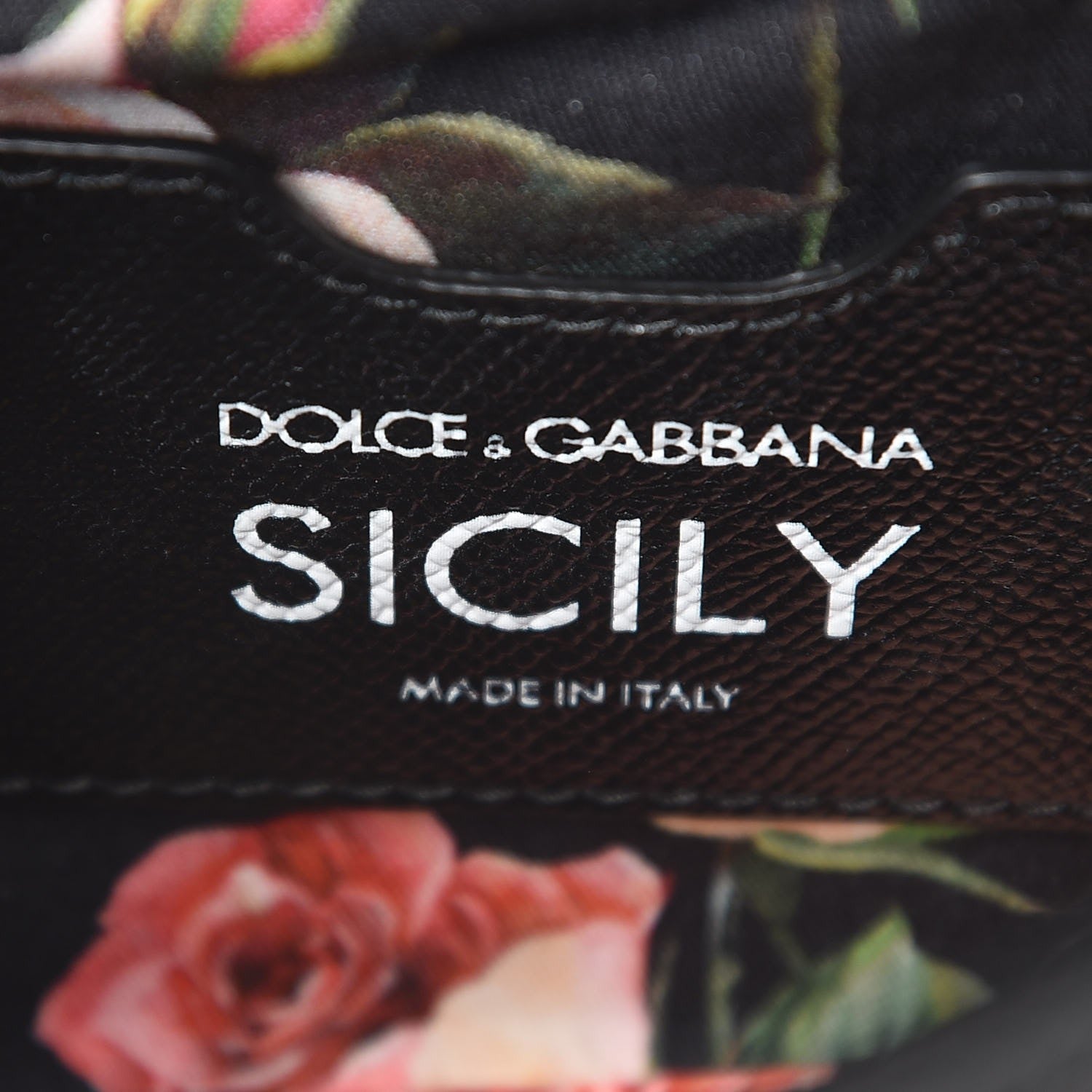 Dolce & Gabbana Dauphine Roses Print Small Miss Sicily Satchel Black 7 of 9