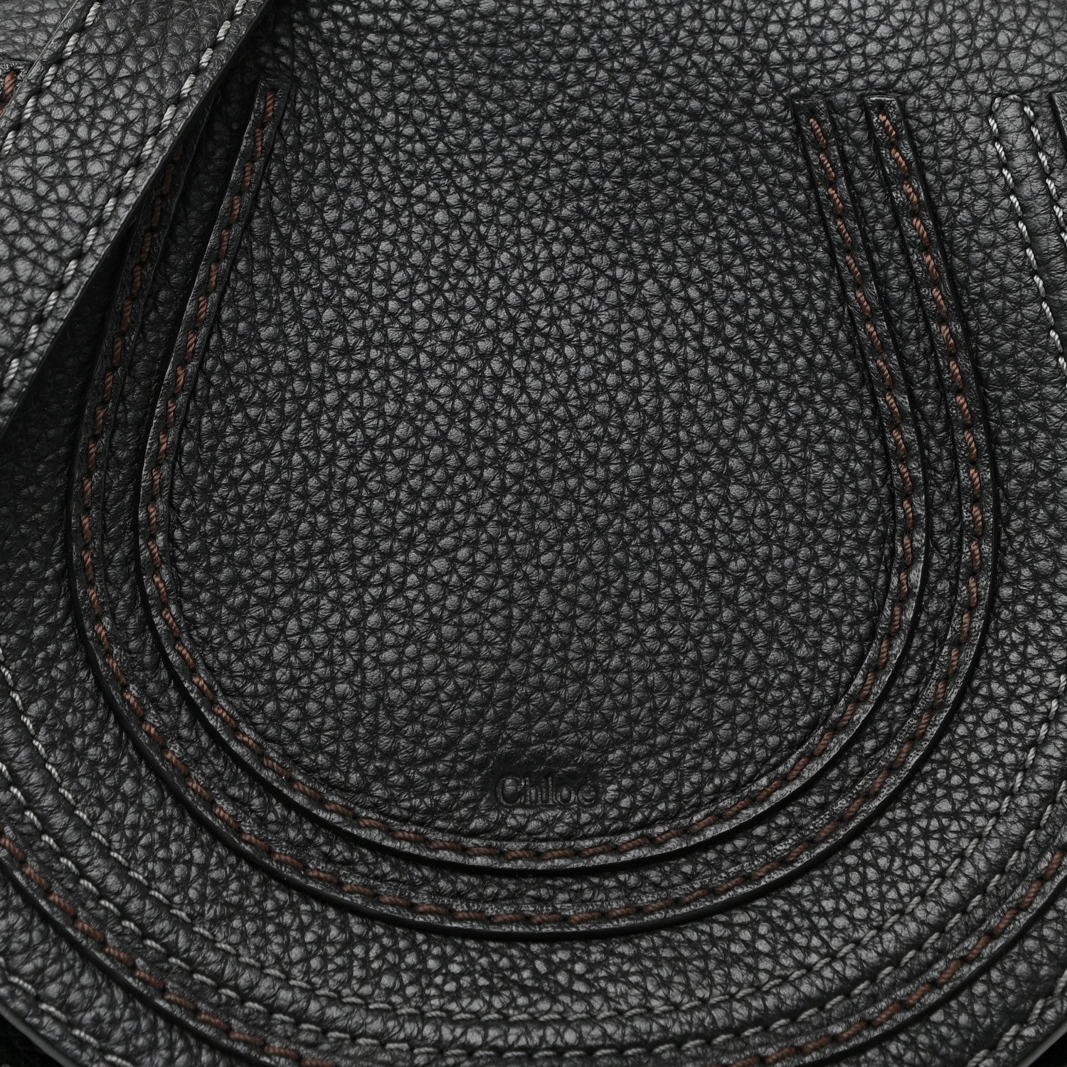 Chloe Calfskin Mini Marcie Round Crossbody Bag Black 9 of 13