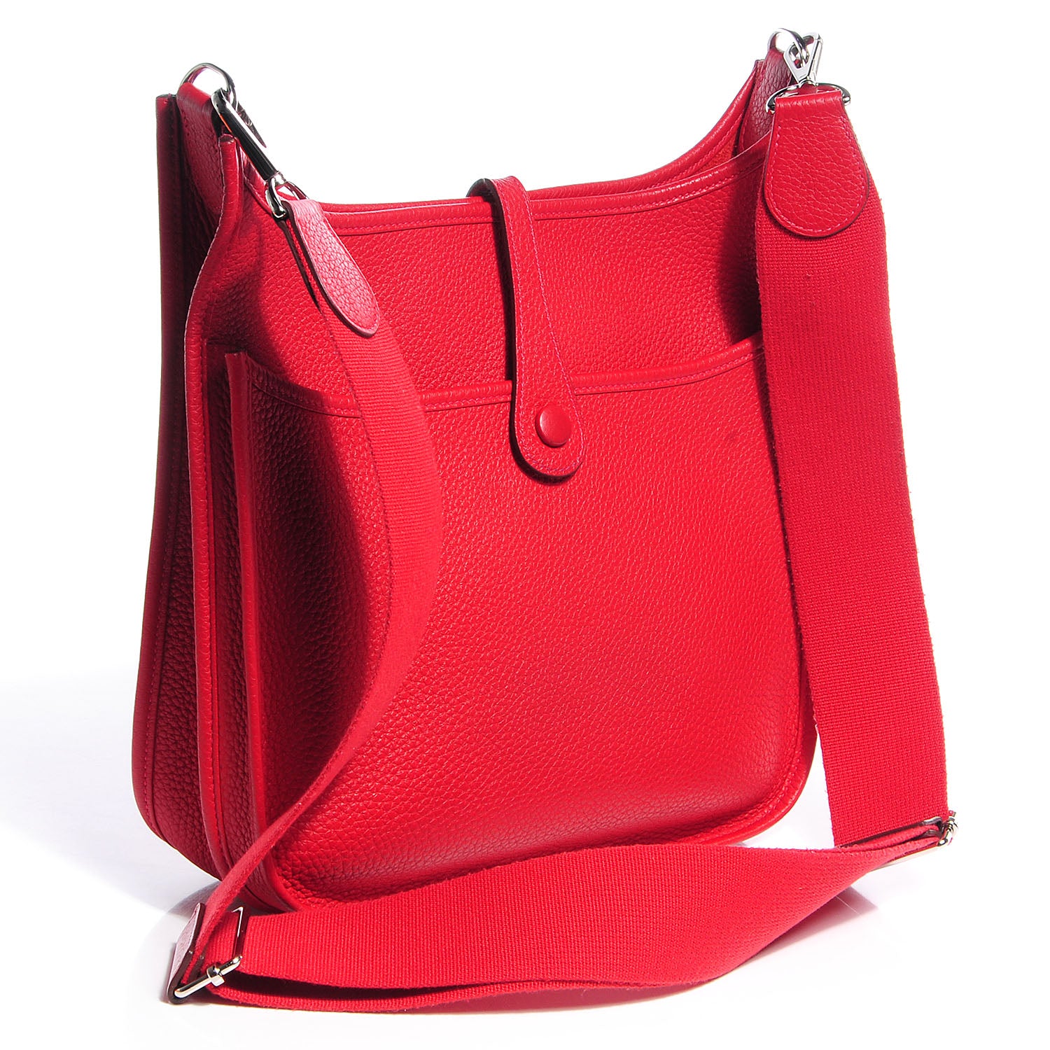 Hermes Taurillon Clemence Evelyne III PM Rouge Casaque 3 of 15