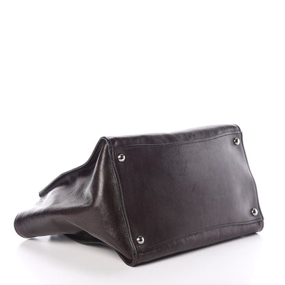 Prada Glace Calfskin Twin Pocket Tote Moro 4 of 16