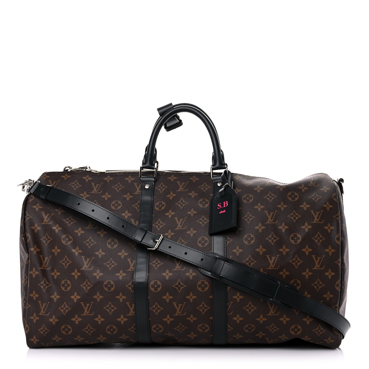 Louis Vuitton Monogram Macassar Keepall Bandouliere 55 2 of 13