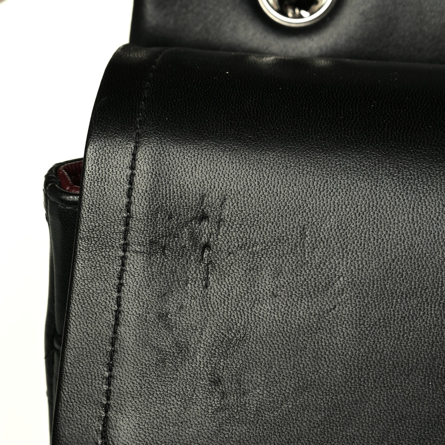 Lambskin Quilted Maxi Double Flap Black
