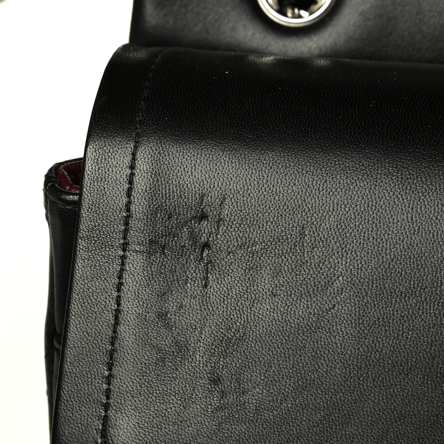 Chanel Lambskin Quilted Maxi Double Flap Black 8 of 8