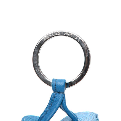 Hermes Lambskin Carmen Uno-Dos Key Holder Bleu Izmir Celeste 3 of 3