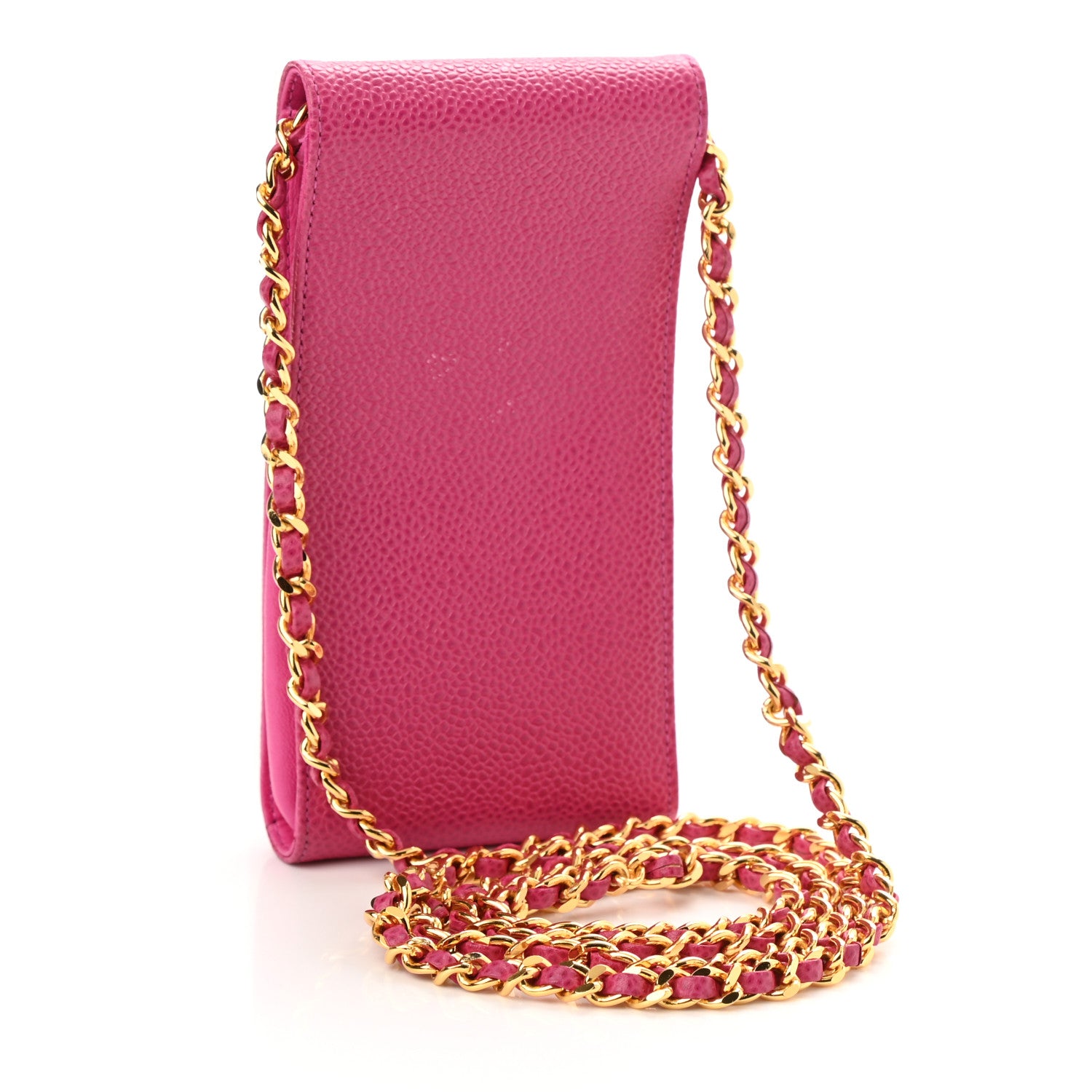 Chanel Caviar CC Phone Holder Crossbody Pink 2 of 11